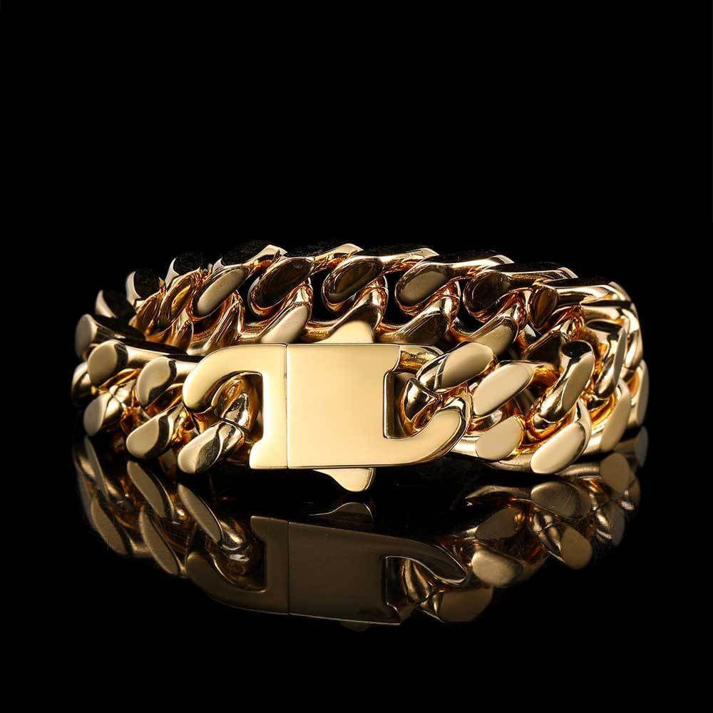 Miami Cuban Link Bracelet（5/7/9/11/13/15mm）