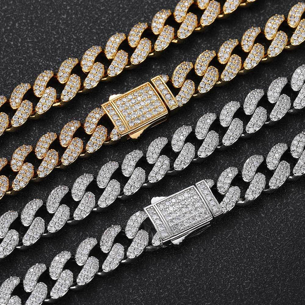 12MM Iced Out Cuban Link Chain